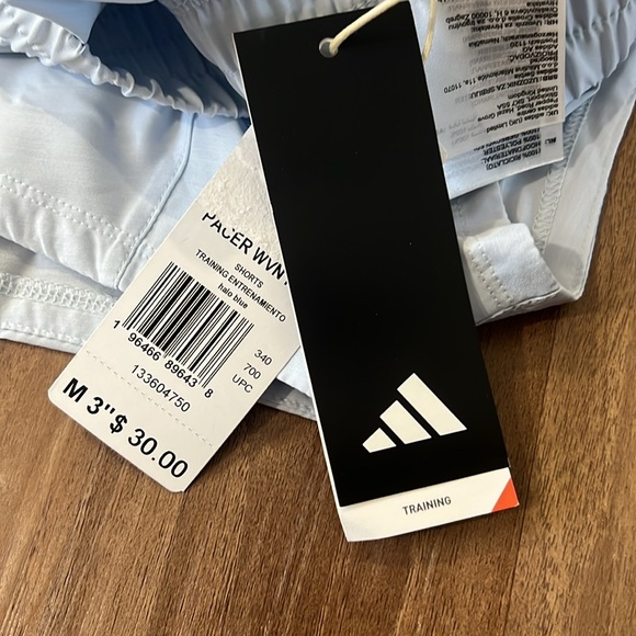 3/$40✨ NWT Adidas Pacer 3 shorts - Picture 3 of 4